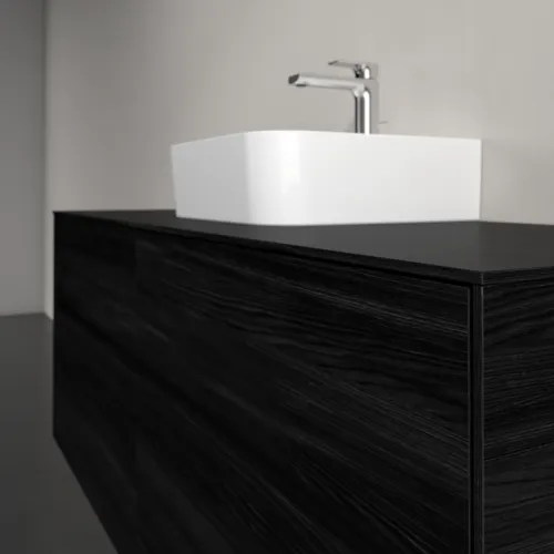 Picture of VILLEROY BOCH Collaro Vanity unit, 4 pull-out compartments, 1400 x 548 x 500 mm, Black Oak / Black Oak #C10000AB