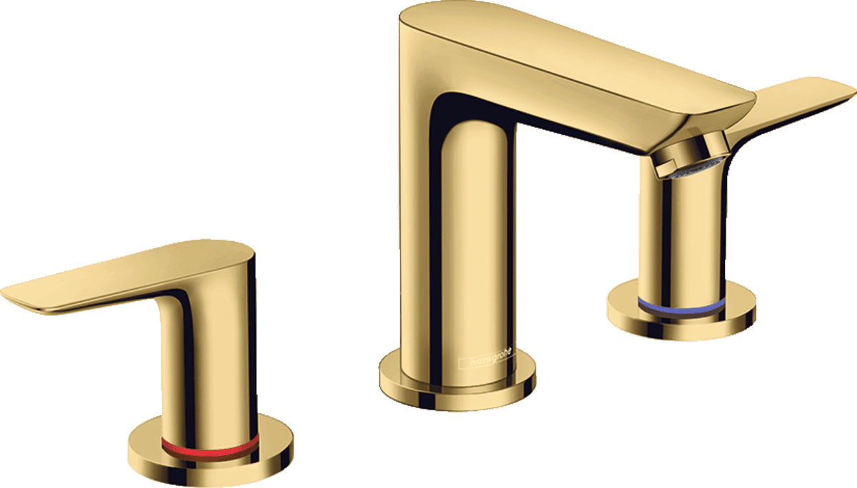 HANSGROHE Talis E 3-Delikli lavabo bataryası kumandalı #71733990 - Parlak Altın Optik resmi
