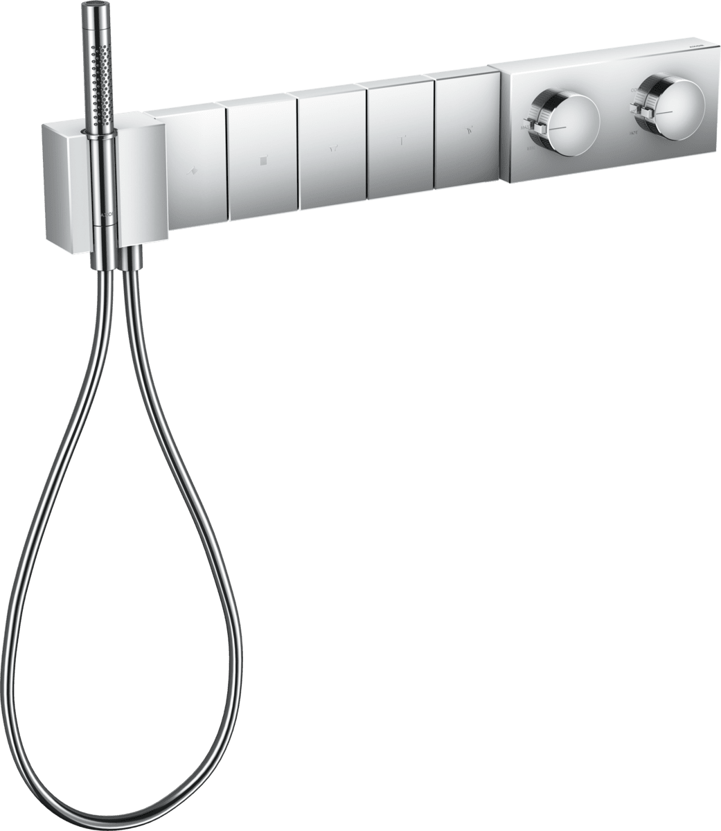 Bild von HANSGROHE AXOR Edge Thermostatmodul Select 680/100 Unterputz für 5 Verbraucher #46730000 - Chrom