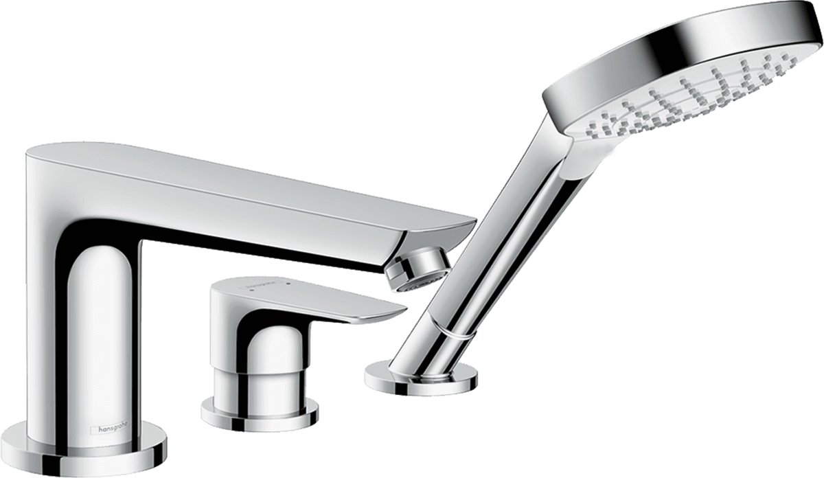 Bild von HANSGROHE Talis E 3-Loch Einhebel-Wannenrandmischer für Secuflex #71730000 - Chrom