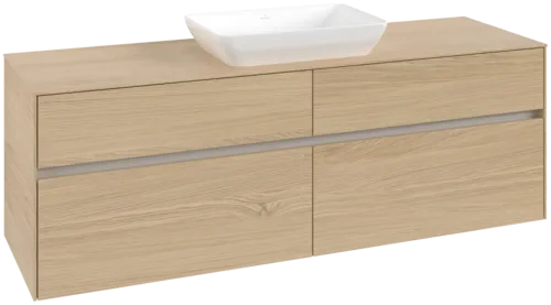 VILLEROY BOCH Collaro Vanity unit, 4 pull-out compartments, 1600 x 548 x 500 mm, Nordic Oak / Nordic Oak #C12000VJ resmi