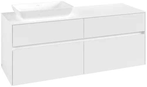 VILLEROY BOCH Collaro Vanity unit, 4 pull-out compartments, 1400 x 548 x 500 mm, White Matt / White Matt #C11700MS resmi