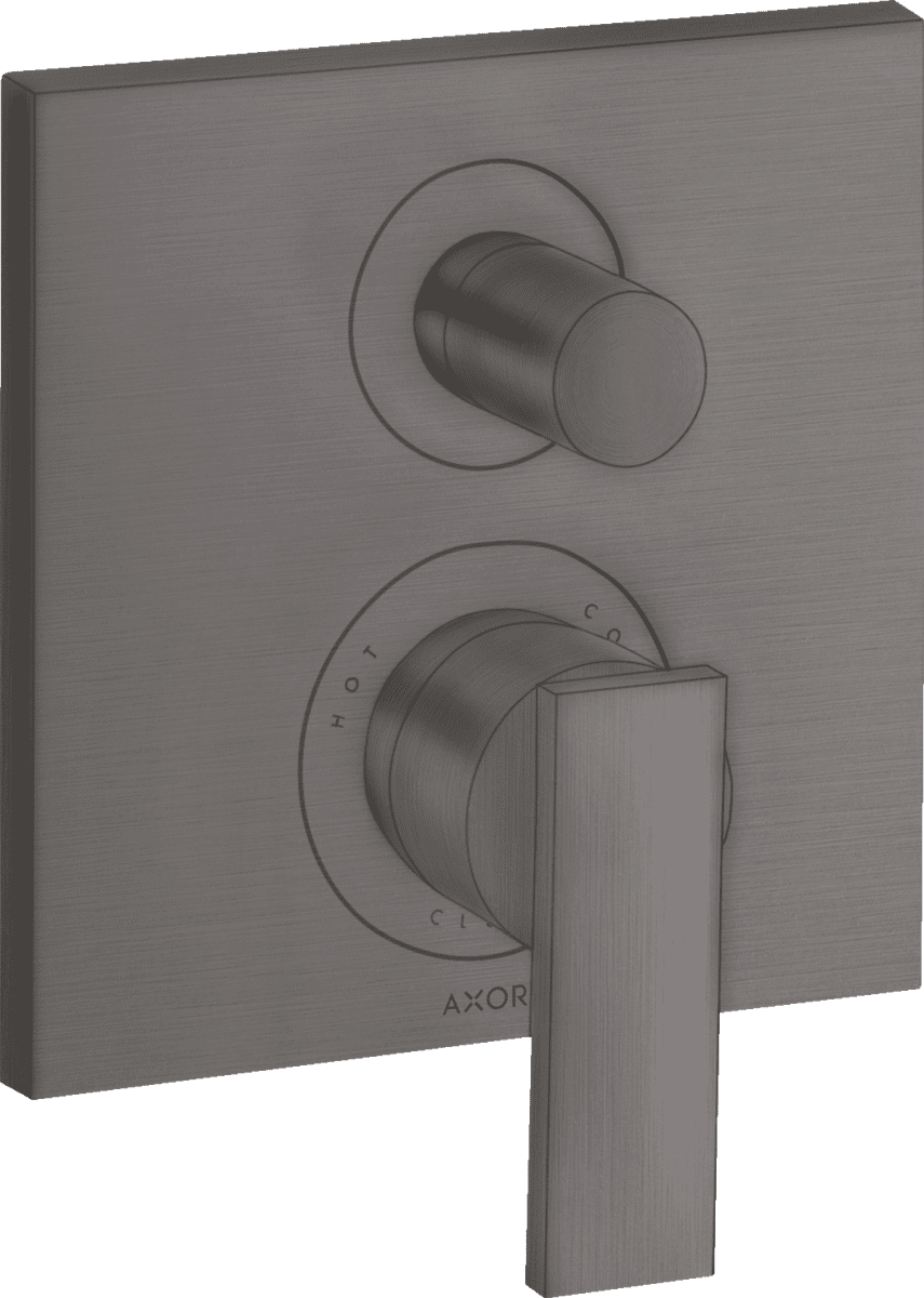 HANSGROHE AXOR Citterio Einhebel-Wannenmischer Unterputz mit Hebelgriff und integrierter Sicherungskombination nach EN1717 #39457340 - Brushed Black Chrome