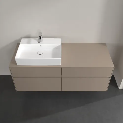 Bild von VILLEROY BOCH Collaro Waschbeckenunterschrank, mit Beleuchtung, 4 Auszüge, 1400 x 548 x 500 mm, Taupe / Taupe #C132B0VM