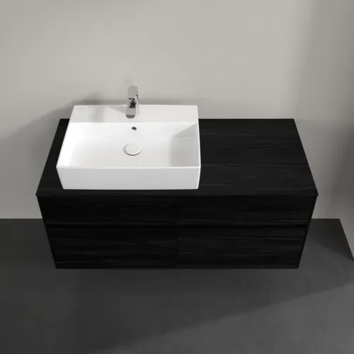 Bild von VILLEROY BOCH Collaro Waschbeckenunterschrank, 4 Auszüge, 1200 x 548 x 500 mm, Black Oak / Black Oak #C12900AB