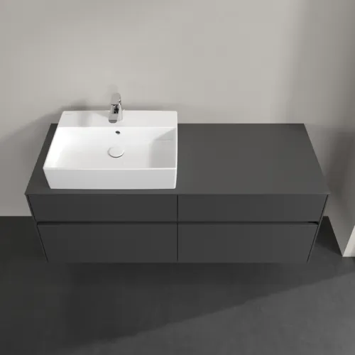 Bild von VILLEROY BOCH Collaro Waschbeckenunterschrank, mit Beleuchtung, 4 Auszüge, 1400 x 548 x 500 mm, Graphite / Graphite #C132B0VR