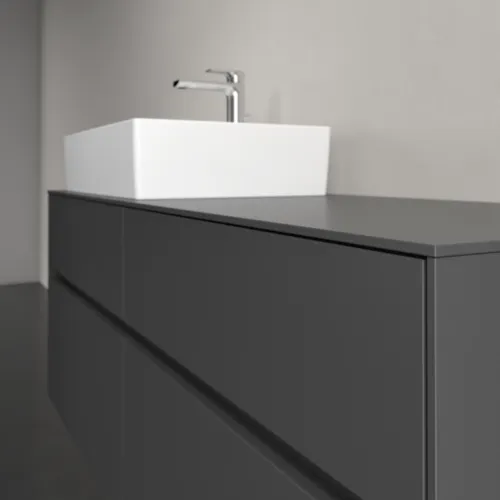 Bild von VILLEROY BOCH Collaro Waschbeckenunterschrank, mit Beleuchtung, 4 Auszüge, 1400 x 548 x 500 mm, Graphite / Graphite #C132B0VR