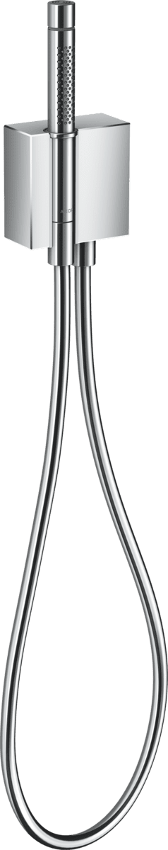 Зображення з  HANSGROHE AXOR Edge Porter unit with baton hand shower 2jet and shower hose - diamond cut #46521000 - Chrome
