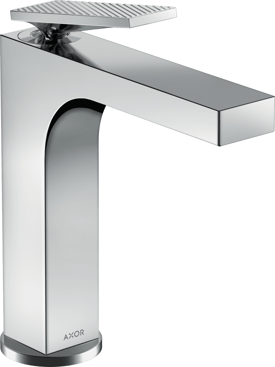 Зображення з  HANSGROHE AXOR Citterio Single lever basin mixer 160 with lever handle and pop-up waste set - rhombic cut #39071000 - Chrome