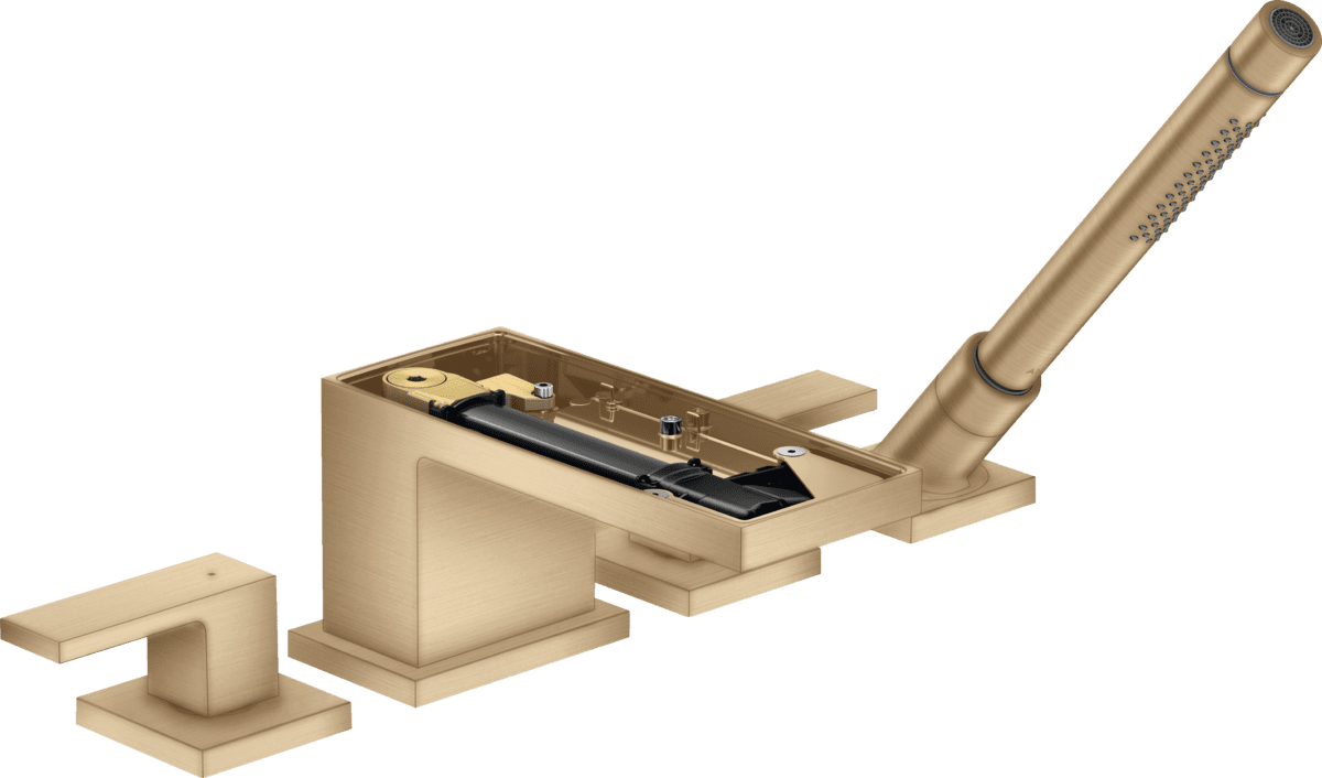HANSGROHE AXOR MyEdition 4-Loch Wannenrandarmatur ohne Platte #47432140 - Brushed Bronze