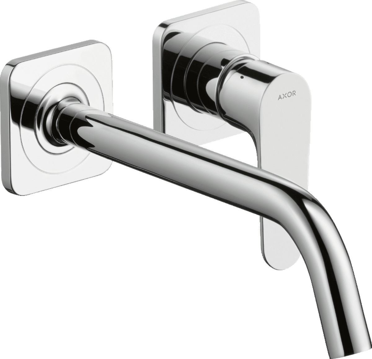 Bild von HANSGROHE AXOR Citterio M Einhebel-Waschtischmischer Unterputz für Wandmontage mit Auslauf 227 mm und Rosetten #34116000 - Chrom