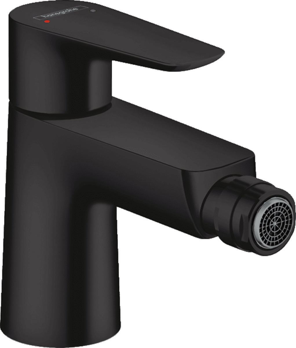 HANSGROHE Talis E Einhebel-Bidetmischer mit Zugstangen-Ablaufgarnitur #71720670 - Mattschwarz