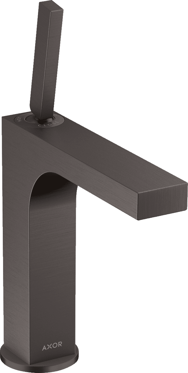 HANSGROHE AXOR Citterio Einhebel-Waschtischmischer 160 mit Pingriff und Ablaufgarnitur #39032340 - Brushed Black Chrome