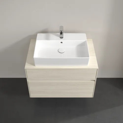 Bild von VILLEROY BOCH Collaro Waschbeckenunterschrank, 2 Auszüge, 800 x 548 x 500 mm, White Oak / White Oak #C12400AA