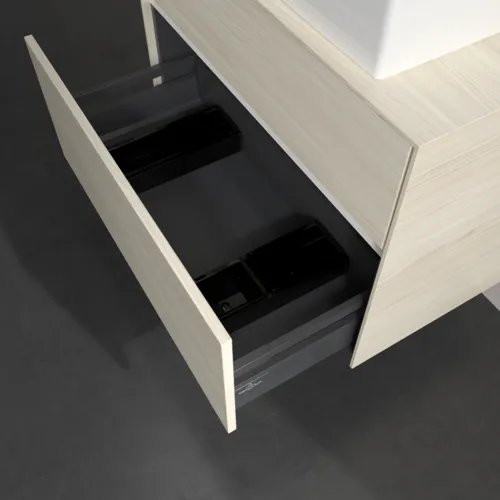 Bild von VILLEROY BOCH Collaro Waschbeckenunterschrank, 2 Auszüge, 800 x 548 x 500 mm, White Oak / White Oak #C12400AA