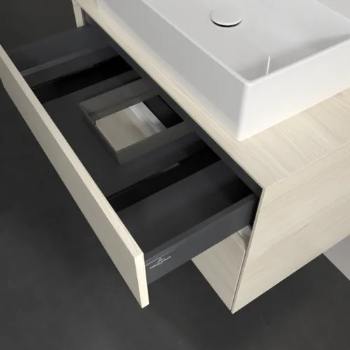 Bild von VILLEROY BOCH Collaro Waschbeckenunterschrank, 2 Auszüge, 800 x 548 x 500 mm, White Oak / White Oak #C12400AA