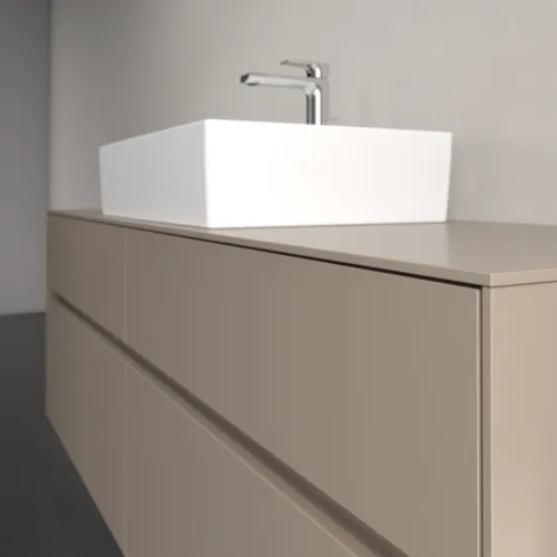 Obrázek VILLEROY BOCH Toaletní skříňka Collaro, s osvětlením, 4 výsuvy, 1600 x 548 x 500 mm, taupe / taupe #C134B0VM