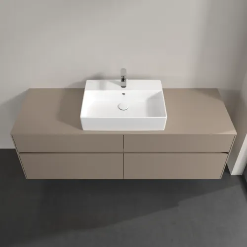 Obrázek VILLEROY BOCH Toaletní skříňka Collaro, s osvětlením, 4 výsuvy, 1600 x 548 x 500 mm, taupe / taupe #C134B0VM