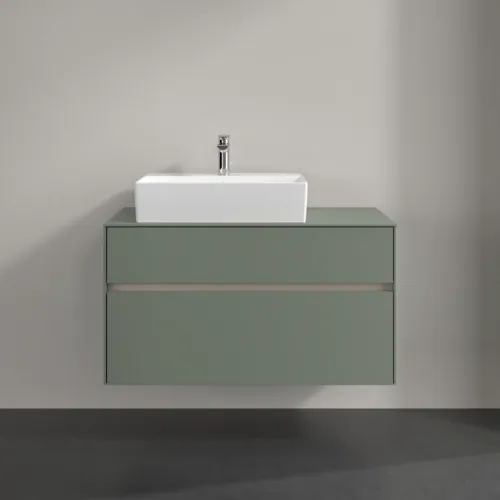 Bild von VILLEROY BOCH Collaro Waschbeckenunterschrank, 2 Auszüge, 1000 x 548 x 500 mm, Soft Green / Soft Green #C12600AF