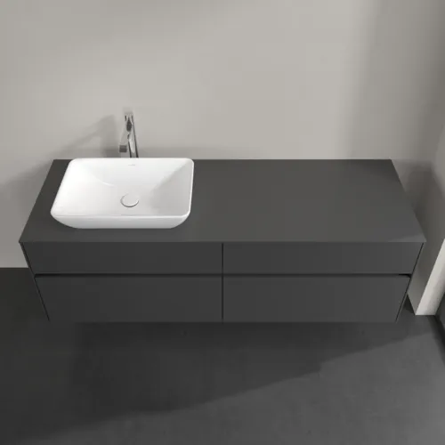 Bild von VILLEROY BOCH Collaro Waschbeckenunterschrank, mit Beleuchtung, 4 Auszüge, 1600 x 548 x 500 mm, Graphite / Graphite #C121B0VR