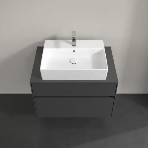 Bild von VILLEROY BOCH Collaro Waschbeckenunterschrank, 2 Auszüge, 800 x 548 x 500 mm, Graphite / Graphite #C12400VR