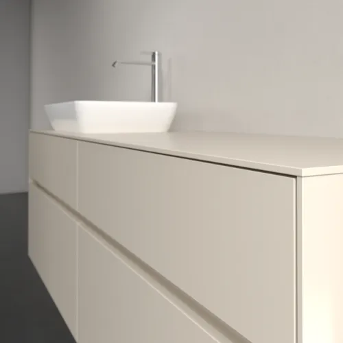Bild von VILLEROY BOCH Collaro Waschbeckenunterschrank, mit Beleuchtung, 4 Auszüge, 1600 x 548 x 500 mm, Cashmere Grey / Cashmere Grey #C121B0VN