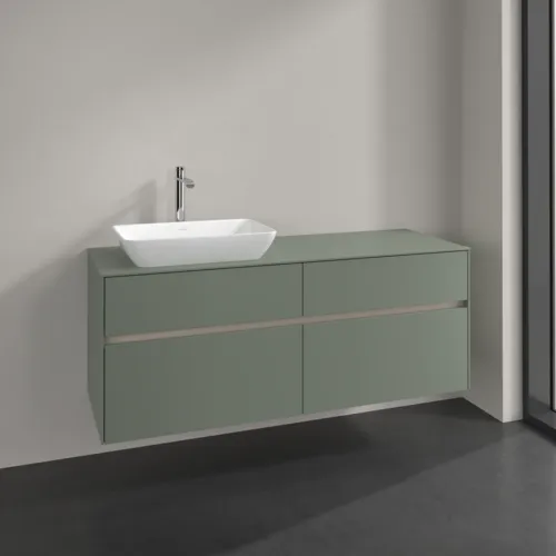 VILLEROY BOCH Collaro Waschbeckenunterschrank, 4 Auszüge, 1400 x 548 x 500 mm, Soft Green / Soft Green #C11700AF, Bild 2