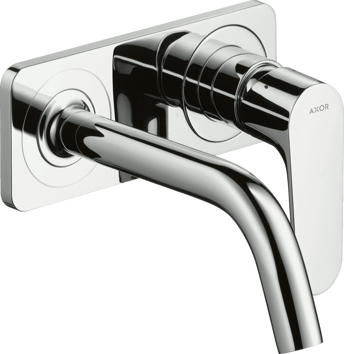 Bild von HANSGROHE AXOR Citterio M Einhebel-Waschtischmischer Unterputz für Wandmontage mit Auslauf 167 mm und Platte #34112000 - Chrom