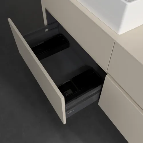 Bild von VILLEROY BOCH Collaro Waschbeckenunterschrank, 4 Auszüge, 1400 x 548 x 500 mm, Cashmere Grey / Cashmere Grey #C13200VN