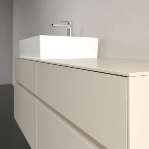 Bild von VILLEROY BOCH Collaro Waschbeckenunterschrank, 4 Auszüge, 1400 x 548 x 500 mm, Cashmere Grey / Cashmere Grey #C13200VN