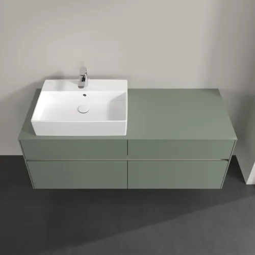 Bild von VILLEROY BOCH Collaro Waschbeckenunterschrank, mit Beleuchtung, 4 Auszüge, 1400 x 548 x 500 mm, Soft Green / Soft Green #C132B0AF