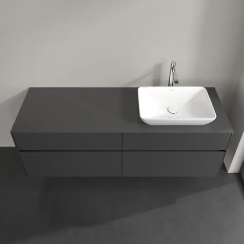 Bild von VILLEROY BOCH Collaro Waschbeckenunterschrank, mit Beleuchtung, 4 Auszüge, 1600 x 548 x 500 mm, Graphite / Graphite #C122B0VR