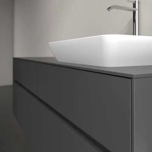 Bild von VILLEROY BOCH Collaro Waschbeckenunterschrank, mit Beleuchtung, 4 Auszüge, 1600 x 548 x 500 mm, Graphite / Graphite #C122B0VR