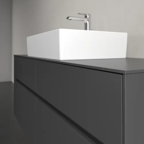 Bild von VILLEROY BOCH Collaro Waschbeckenunterschrank, mit Beleuchtung, 4 Auszüge, 1400 x 548 x 500 mm, Graphite / Graphite #C131B0VR