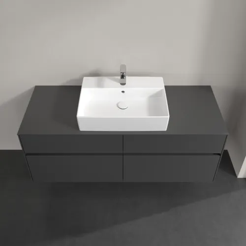 Bild von VILLEROY BOCH Collaro Waschbeckenunterschrank, mit Beleuchtung, 4 Auszüge, 1400 x 548 x 500 mm, Graphite / Graphite #C131B0VR