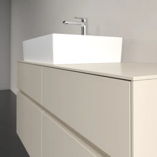 Bild von VILLEROY BOCH Collaro Waschbeckenunterschrank, 4 Auszüge, 1200 x 548 x 500 mm, Cashmere Grey / Cashmere Grey #C12900VN