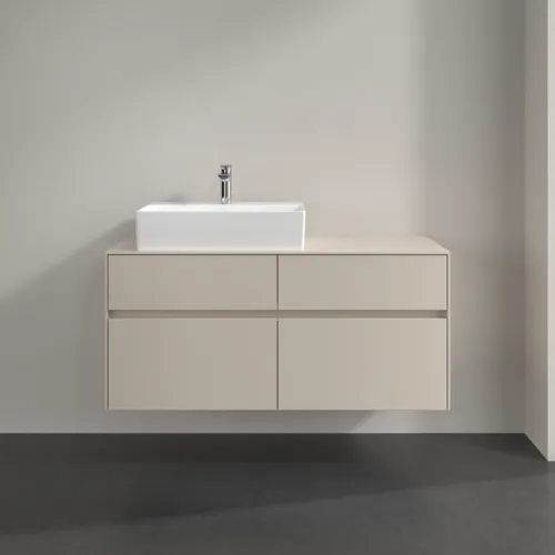 Bild von VILLEROY BOCH Collaro Waschbeckenunterschrank, 4 Auszüge, 1200 x 548 x 500 mm, Cashmere Grey / Cashmere Grey #C12900VN
