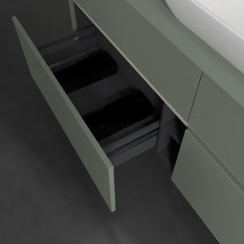 Bild von VILLEROY BOCH Collaro Waschbeckenunterschrank, 4 Auszüge, 1600 x 548 x 500 mm, Soft Green / Soft Green #C12000AF