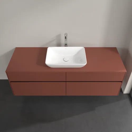 Bild von VILLEROY BOCH Collaro Waschbeckenunterschrank, 4 Auszüge, 1600 x 548 x 500 mm, Wine Red / Wine Red #C12000AH