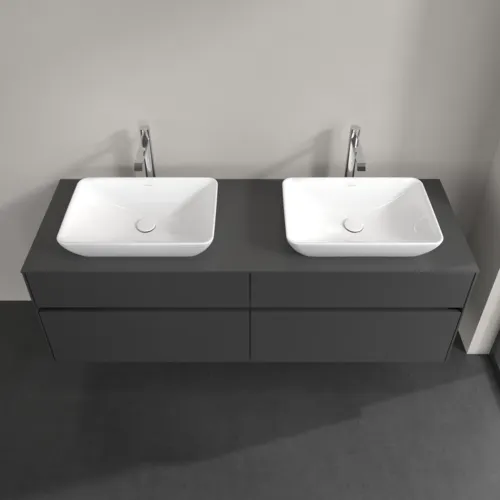 Bild von VILLEROY BOCH Collaro Waschbeckenunterschrank, mit Beleuchtung, 4 Auszüge, 1600 x 548 x 500 mm, Graphite / Graphite #C123B0VR