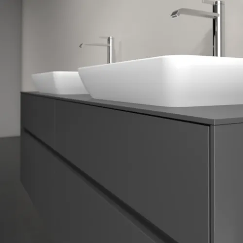 Bild von VILLEROY BOCH Collaro Waschbeckenunterschrank, mit Beleuchtung, 4 Auszüge, 1600 x 548 x 500 mm, Graphite / Graphite #C123B0VR