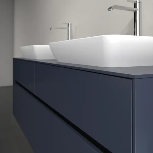 Bild von VILLEROY BOCH Collaro Waschbeckenunterschrank, mit Beleuchtung, 4 Auszüge, 1600 x 548 x 500 mm, Marine Blue / Marine Blue #C123B0VQ
