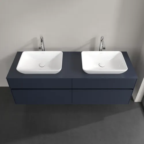 Bild von VILLEROY BOCH Collaro Waschbeckenunterschrank, mit Beleuchtung, 4 Auszüge, 1600 x 548 x 500 mm, Marine Blue / Marine Blue #C123B0VQ