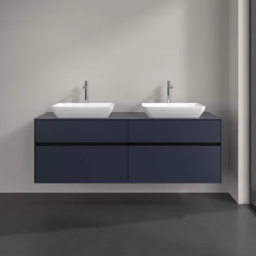 Bild von VILLEROY BOCH Collaro Waschbeckenunterschrank, mit Beleuchtung, 4 Auszüge, 1600 x 548 x 500 mm, Marine Blue / Marine Blue #C123B0VQ