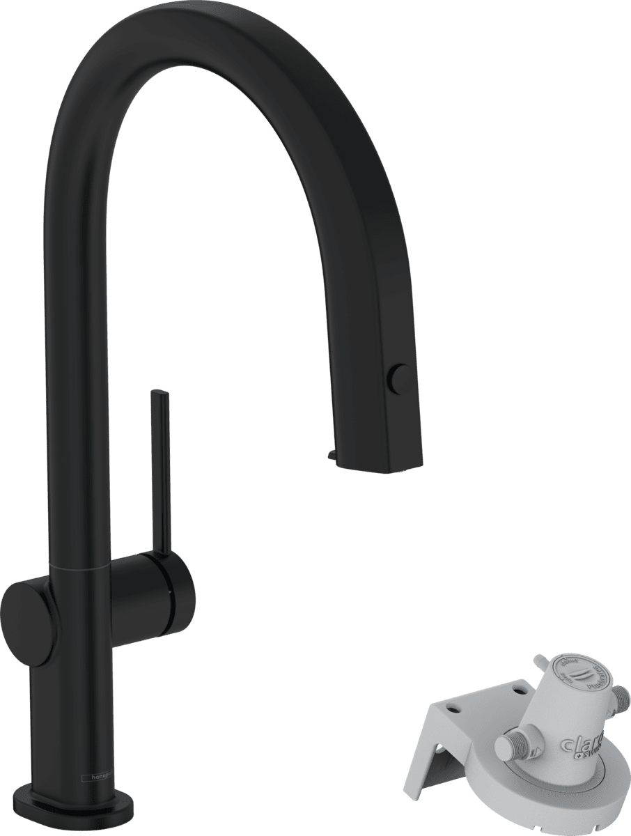 Picture of HANSGROHE Aqittura M91 FilterSystem 210, pull-out spout, 1jet #76803670 - Matt Black
