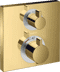 Bild von HANSGROHE Ecostat Square Thermostat Unterputz für 2 Verbraucher #15714990 - Polished Gold Optic
