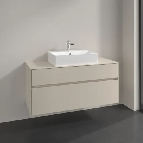 Bild von VILLEROY BOCH Collaro Waschbeckenunterschrank, 4 Auszüge, 1200 x 548 x 500 mm, Cashmere Grey / Cashmere Grey #C12800VN