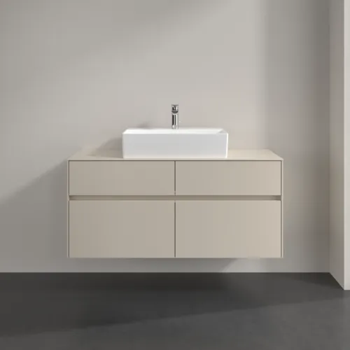 Bild von VILLEROY BOCH Collaro Waschbeckenunterschrank, 4 Auszüge, 1200 x 548 x 500 mm, Cashmere Grey / Cashmere Grey #C12800VN