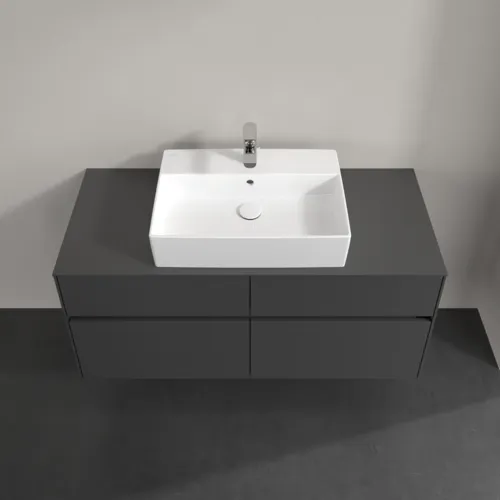 Bild von VILLEROY BOCH Collaro Waschbeckenunterschrank, 4 Auszüge, 1200 x 548 x 500 mm, Graphite / Graphite #C12800VR