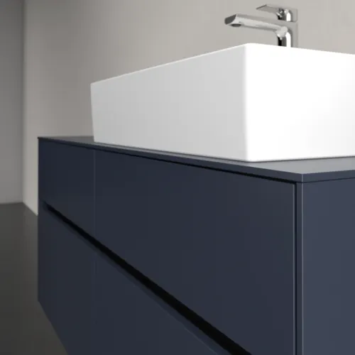 Bild von VILLEROY BOCH Collaro Waschbeckenunterschrank, mit Beleuchtung, 4 Auszüge, 1200 x 548 x 500 mm, Marine Blue / Marine Blue #C130B0VQ